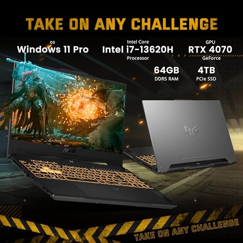 ASUS TUF 15.6" FHD Gaming Laptop, RTX 4070