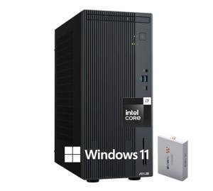 ASUS V500 Home & Business Desktop Computer Intel Core i7 (Up to 4.9GHz), 16GB RAM, 512GB PCIe + 500GB External, Display Port, WiFi 6, HDMI, Keyboard & Mouse, 2-Monitor Support 4K, Windows 11