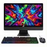 STGSivir All in One Desktop Computer, 24" FHD Display, Intel Core i5 up to 3.6G, 16G RAM, 1T SSD, WiFi, BT 5.0, RGB Keyboard & Mouse & Mouse Pad, Webcam, Windows 11 Home