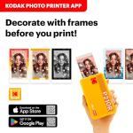 Kodak Mini 2 Retro 4PASS Portable Photo Printer, 2.1x3.4 inches, 38 Sheets Bundle, White