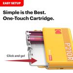 Kodak Mini 2 Retro 4PASS Portable Photo Printer, 2.1x3.4 inches, 38 Sheets Bundle, White