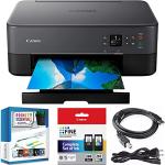 Canon PIXMA TS6420a All-in-One Wireless Color Printer with Print, Scan, Copy, Photo Print & Mobile Functions (Renewed) Bundle with DGE USB Cable + Small Business Productivity Software Kit