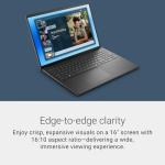 Dell 16 Laptop DC16250-16.0-inch 16:10 FHD+ Touch Display, Intel Core 5 120U Processor, 16GB DDR5 RAM, 512GB SSD, Intel Graphics, Windows 11 Home, 1 Year Basic Onsite Service - Carbon Black