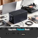 RK ROYAL KLUDGE SH100 Bluetooth Speaker, 40W Dynamic Driver with Enhanced Bass, Wireless Stereo Sound Portable Desktop Speaker, RGB Lights, Fast Charging, TWS Pairing for 360° Audio, Black