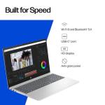 HP 15.6" Laptop with Microsoft Office 365 Included, Intel 4-Core Processor, 1.1TB Storage (1TB OneDrive and 128GB SSD), Windows 11, PLUSERA Earphones, Natural Silver (32GB RAM)