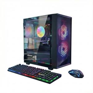 STGAubron Gaming PC Computer Desktop, Intel Core i5 up to 3.6G, Radeon RX 550, 16G RAM, 512G SSD, WiFi 6, BT 5.0, RGB Fan x2, Windows 11 Home