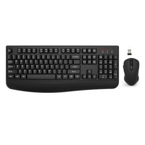 Wireless Keyboard and Mouse Combo, EDJO 2.4G Full-Sized Ergonomic Computer Keyboard with Wrist Rest and 3 Level DPI Adjustable Wireless Mouse for Windows, Mac OS Desktop/Laptop/PC