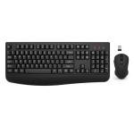 Wireless Keyboard and Mouse Combo, EDJO 2.4G Full-Sized Ergonomic Computer Keyboard with Wrist Rest and 3 Level DPI Adjustable Wireless Mouse for Windows, Mac OS Desktop/Laptop/PC
