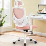 Sweetcrispy Office Computer Desk Chair, Ergonomic High-Back Mesh Rolling Work Chairs with Wheels and Adjustable Headrests