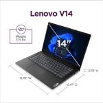 Lenovo V14 G5 - Hybrid Work Laptop - 14" FHD Display - Intel Core i7-240H - 16GB Memory - 512GB Storage - Integrated Intel UHD Graphics - Windows 11 Home - Business Black