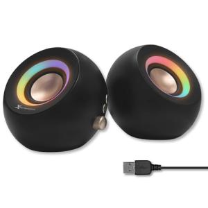 X9 Performance Computer Speakers for Desktop PC - Bluetooth, Aux, and USB Speakers with RGB Lighting for Desk Top, Laptops, Tablet