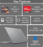 Lenovo Laptop V15 for Business and Student (15.6" FHD Anti-Glare, AMD Ryzen 5 7520U (> Intel i5-1235U), 16GB DDR5 RAM, 512GB SSD), Numeric Keypad, Webcam w/Shutter, RJ-45, Wi-Fi 6, HDMI, Win 11 Pro