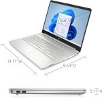 HP 15.6-inch Touchscreen Laptop for Business and Student, i3-1215U (6-cores, Beat i5 1135G7), 16GB RAM, 512GB SSD, Windows 11 Pro, Silver