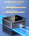 GMKtec Mini PC with Intel Core i7-1185G7 Processor (Up to 4.8 GHz) 16GB DDR4 1TB SSD Intel i226V RJ45 2.5G Iris Xe Graphics USB4.0 Desktop Mini Computers WiFi 6, BT 5.2/ DP, HDMI M2