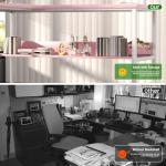 Unikito Reversible L Shaped Desk with Magic Power Outlets and USB Charging Ports, Sturdy Corner Computer Desk with Storage Shelves, Gaming Table Home Office Desk, Easy to Assemble, Pink