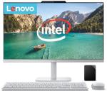 Lenovo 24 inch All in One Desktop| 8GB RAM| 512GB External, 128GB SSD On Board | Intel Ultra-Fast 4-Core CPU| Full HD Display| Wi-Fi 6| Windows 11 | Wireless KB & Mouse
