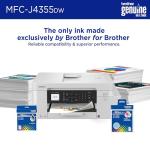 Brother INKvestment 4355 Wireless Color Inkjet All-in-One Printer with 1.8” Color Display and Manual Feed Slot | Includes Refresh Subscription Trial(1) (MFC-J4355DW)