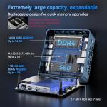 High Speed GEEKOM IT13 Mini PC 2026 with 13th Gen Intel i5-13600H |16GB RAM | 1TB SSD | Windows 11 Pro | 2 X USB4.0(40Gbps) | Quad Display| WiFi 6E |SD Slot | Intel NUC13 Replacement Desktop Computers