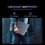 MALLRACE 2026 Laptop, 15.6 Inch FHD IPS Display, AMD Ryzen 4300U(Beat Intel Processor N150,up to 3.7GHz), 16GB DDR4 RAM, 512GB SSD, Windows 11 Pro, 54.72Wh Battery,WiFi 5,Numbers Keyboard