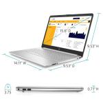 HP Pavilion 15.6" FHD Anti-Glare Laptop, 16GB RAM, 512GB SSD Storage, Intel Core i3-1215U Processor up to 4.4GHz, Type-C, HDMI, Windows 11 Home, Silver (16G RAM | 512G SSD)