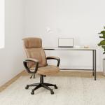Serta Executive Office Chair, Beige Microfiber