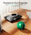 Nulea M512 Wireless Trackball Mouse, Ergonomic 55mm Trackball, Adjustable DPI for Precise Control, Left or Right Hand Compatible, Rechargeable, Multi-Device Bluetooth & 2.4GHz for PC, Laptop（Green）