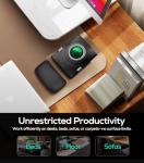 Nulea M512 Wireless Trackball Mouse, Ergonomic 55mm Trackball, Adjustable DPI for Precise Control, Left or Right Hand Compatible, Rechargeable, Multi-Device Bluetooth & 2.4GHz for PC, Laptop（Green）