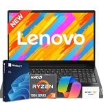 Lenovo V15 Business Laptop 2026 Edition, AMD Ryzen 3 7000-Series(Beat i7-1065G7), 15.6" FHD Display, 16GB DDR5 RAM, 256GB NVMe SSD, Wi-Fi 6, RJ-45, Dolby Audio, Windows 11 Pro, WOWPC USB, no Mouse