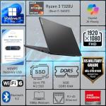 Lenovo V15 Business Laptop 2026 Edition, AMD Ryzen 3 7000-Series(Beat i7-1065G7), 15.6" FHD Display, 16GB DDR5 RAM, 256GB NVMe SSD, Wi-Fi 6, RJ-45, Dolby Audio, Windows 11 Pro, WOWPC USB, no Mouse