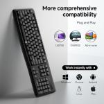 Redragon BK7366 Wired Keyboard,Multimedia USB Quiet Computer Keyboard,Silent Keyboard with Large Number Pad,Spill-Resistant,Anti-Wear Letters,Full Size for Laptop,Desktop