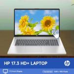 HP High-Performance Laptop, 17.3" HD+ Touchscreen, 8-Cores Intel i3-N305, 8GB RAM, 128GB eMMC, Webcam, HDMI, Numeric Keypad, Wi-Fi 6, Windows 11 Pro, Silver