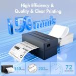 Bluetooth Thermal Shipping Label Printer: 4x6 Wireless Label Maker with Tape for Small Business - Compatible with iPhone, Android, Windows & Mac, Widely Used for USPS UPS Ebay Amazon Shopify Etsy