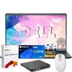 Dell Inspiron 15 FHD Touchscreen Laptop, 13th Intel Core i7 1355U, Free Lifetime MS Office, 32GB RAM, 2TB SSD, External DVD Drive+Mouse, 15.6" Business & Student Laptop Computer, Windows 11 Pro