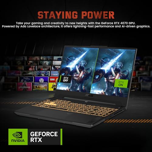 ASUS TUF 15.6" FHD Gaming Laptop, RTX 4070