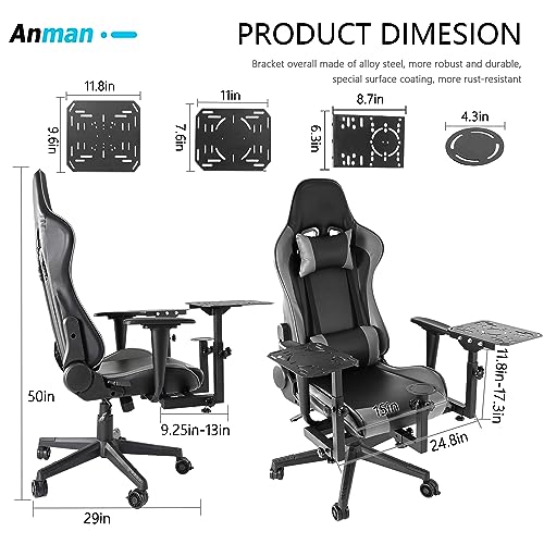 Anman Adjustable Flight Simulator Cockpit Joystick Mount