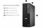 Dell Pro Slim QCS1250 Business Desktop Computer, Intel Core Ultra 5 235(Beats i7-12700), 32GB DDR5, 1TB PCIe SSD, Dual 4K Monitor Support, USB-C, HDMI, RJ-45, Wi-Fi, Wired KB & Mouse, Windows 11