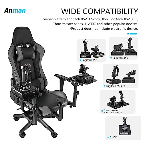 Anman Adjustable Flight Simulator Cockpit Joystick Mount
