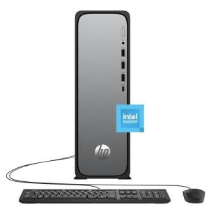 HP OmniDesk Slim Desktop PC, Intel Processor 300, 8 GB RAM, 256 GB SSD, Intel UHD Graphics 710, Windows 11 Home, Microsoft Copilot, Meteor Silver, S03-0010 (2025)