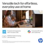 HP OmniDesk Slim Desktop PC, Intel Processor 300, 8 GB RAM, 256 GB SSD, Intel UHD Graphics 710, Windows 11 Home, Microsoft Copilot, Meteor Silver, S03-0010 (2025)