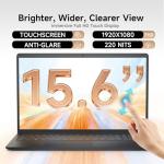 Dell 15 Laptop DC15250, Intel Core i7-1355U (UP to 5.0 GHz), 15.6 FHD Display, 32GB RAM, 1TB SSD, Backlit Keyboard, Fingerprint, Lifetime Windows 11 Pro for Business & Students