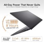 Dell 15 Laptop DC15250, Intel Core i7-1355U (UP to 5.0 GHz), 15.6 FHD Display, 32GB RAM, 1TB SSD, Backlit Keyboard, Fingerprint, Lifetime Windows 11 Pro for Business & Students