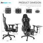 Anman Adjustable Flight Simulator Cockpit Joystick Mount