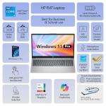 HP 15.6" FHD Touch Laptop, Intel i5, 16GB RAM, 512GB SSD, Windows 11 Pro, Wi-Fi 6, Flagship Business Laptop Bundle with Docking Station – Natural Silver