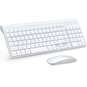 TopMate Wireless Keyboard and Mouse Combo - White