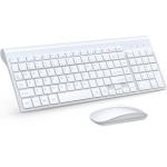 TopMate Wireless Keyboard and Mouse Combo - White