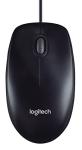 Logitech Wired Mouse M90 Black USB