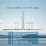 Lenovo IdeaPad 15.6" FHD Laptop for Business and Student, 36GB RAM, 1TB SSD, Intel Dual-core Processor, WiFi6, Bluetooth 5.2, Type-C, HDMI, Cloud Grey, Windows 11 Pro, Z&O Accessories