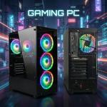 STGAubron Gaming PC Desktop Computer, Intel Core i7-6700 up to 4.0G, GeForce RTX 2060S 8G, 32GB DDR4, 1TB SSD, 600M WiFi, BT 5.0, RGB Fan x6, Windows 11 Home