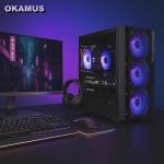 OKAMUS Gaming PC Computer Desktop, i7 CPU up to 3.5 GHz, GTX 1660S 6GB Graphics, 1TB NVMe SSD, 32GB DDR4 ECC RAM, RGB Fan x4, 550W PSU (i7+GTX 1660S+1T+32G)