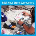 HP Sprocket Portable 2x3 Instant Photo Printer (Luna Pearl) Print Pictures on Zink Sticky-Backed Paper from Your iOS & Android Device.